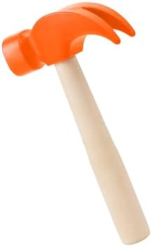 Hxezoc Wooden Hammer Toys Simulation Hammers Maintenance Tools Educational Toys for Kids Birthday Party Games Supplies (Orange) by Hxezoc