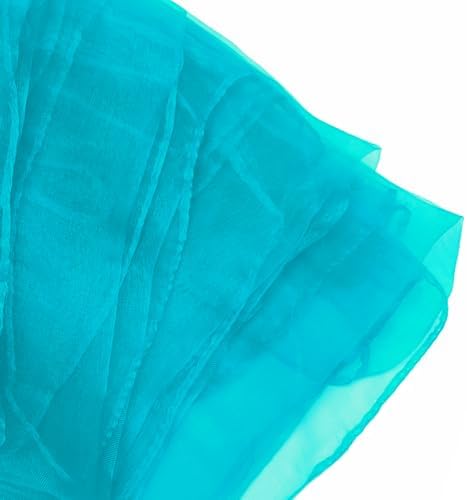 Dance Scarves 12 Pcs Juggling Scarves for Kids Play Silk Scarve for Babies Toddlers Children Movement Learning Education Musical Accessories Colorful Scarfs Magic Tricks Performance (Sky Blue) - Image 4