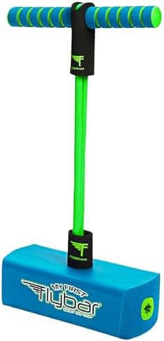 Flybar My First Foam Pogo Jumper for Kids Fun and Safe Pogo Stick, Durable Foam and Bungee Jumper for Ages 3 and up Toddler Toys, Supports up to 250lbs (Blue) by Flybar
