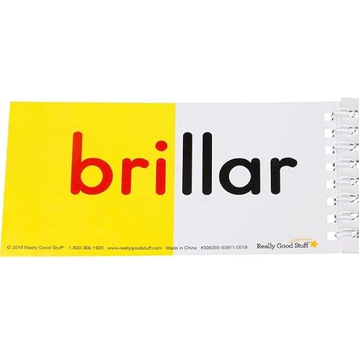 Really Good Stuff Spanish Advanced Syllable Flip Books - Set of 30 - Image 8