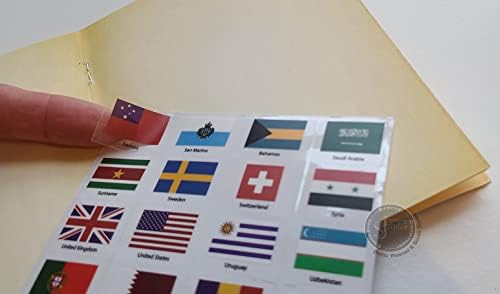 SJPRINTER Blank Passport Notebook | Pretend Passports | School Projects, Party favors, airplane toy, travel journal, geography, classroom social study (6Passports_6SetsFlags) - Image 6