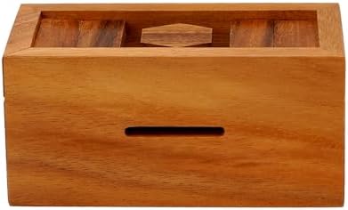 BSIRI Canopic Chest Challenging Brain Teaser Wooden Mind Puzzles and Use as Money Stash Jewelry 3D Puzzle Lock Box Gift Card Money Puzzle for Cash Gift - Image 6