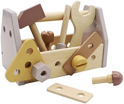 Montessori Wooden Tools Kit Toddler Educational Toy Set by LEADERJOY