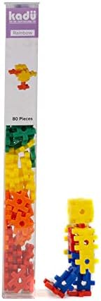 KADÜ 80 Piece Rainbow Set Kids Age 5+ Building Block STEM Interlocking Toy - Image 5