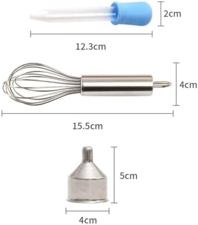 Montessori Practical Life Tool Set - Kids Mini Whisk, Silicone Dropper & Metal Funnel | Fine Motor Skills Sensory Play - Image 7