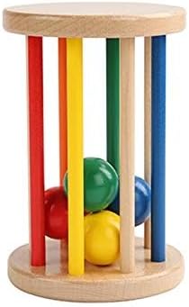 Spinning Drum Toy Play Kit for 6-12 Months Infant,Wooden Spinning Rainbow Baby Toys, Learning & Education Toys for Early Development - Image 6