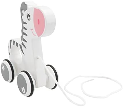 Wooden Animal Pull Along Walking Toy for Children and Babies by Vaguelly