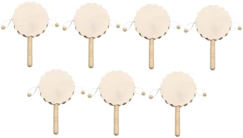 7 Pieces DIY Rattle Drum Mini Shaking Toy for Handcraft DIY Boys Girls - Image 6