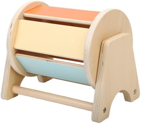 Wooden Spinning Drum with Bell for Infant Sensory Development (Spinning - Image 4