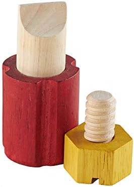 Guidecraft Screw Block - Kids Multi-Color Matching Game, Classic Wooden Toddler Memory and Sensory Skills Development Toy - Image 5