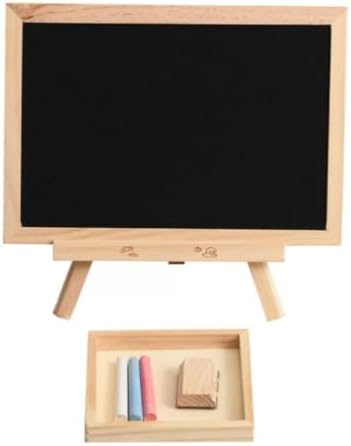 Montessori Wooden Mini Chalkboard Easel Set (Without Chalk) by Unknown