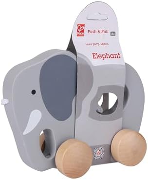 Hape Wooden Elephant Pull-Along Baby Toy| Early Learning Push and Pull Toys for Toddlers Age 1 Years and Up - Image 4
