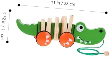 Toddler Wooden Pull Along Toy Car for Walking Practice - Image 2