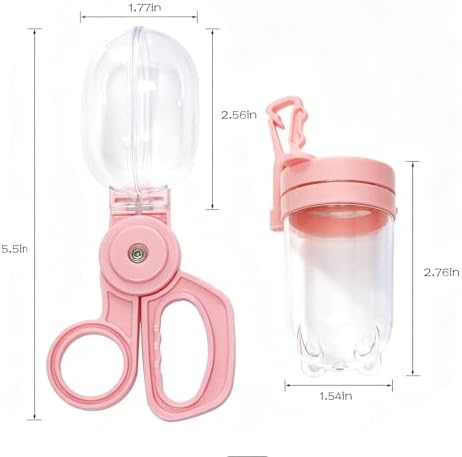 Pink Bug Catcher Kit for Kids – 2 Scoopers & 2 Insect Habitat Jars with Clip-on Hook, Outdoor Exploration Set for Catching and Observing Bugs, Fine Motor Skills Toy for Toddlers - Image 2