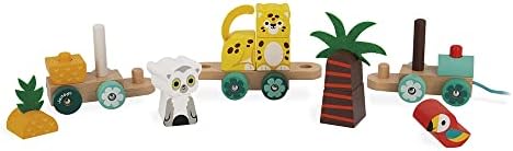 Janod - Tropik - Tropical Pull-Along Train - 11 Pieces - Image 3