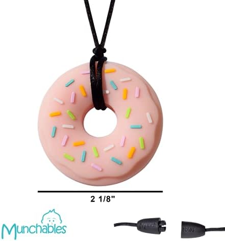 Donut Chewy Necklace - Sensory Chew Necklace for Strong Chewers (Blue) - Image 5
