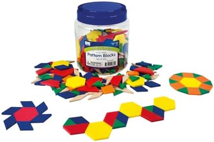 EAI Education Pattern Blocks: Plastic 0.5cm - Set of 250 by EAIEducation