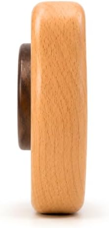 First Baby Rattle for Newborn (0–3 Months) – Natural Wooden Sensory Toy for Babies – Gentle Rattle Sound, Safe First Handheld Infant Toy Gift - Image 3