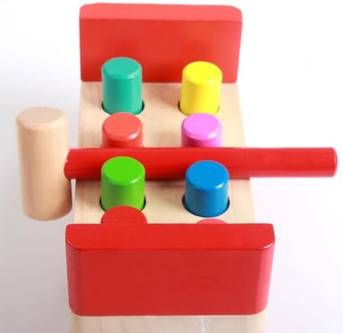 Montess Pounding and Hammering Wooden Toy, Hand-Eye Coordination Training, STEAM Toddler Toy - Image 4