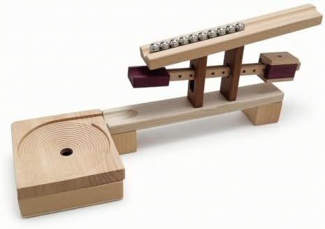 Wooden Marble Run Smooth Marble Run with Spiral Board Sturdy Learning Game for Preschoolers by Unknown