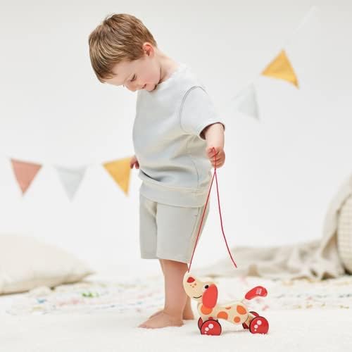 Hape Walk-A-Long Puppy Wooden Pull Toy - Image 5
