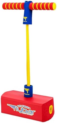 Flybar My First Foam Pogo Jumper for Kids Fun and Safe Pogo Stick for Toddlers, Durable Foam and Bungee Jumper for Ages 3 and up, Supports up to 250lbs (Red) by Flybar
