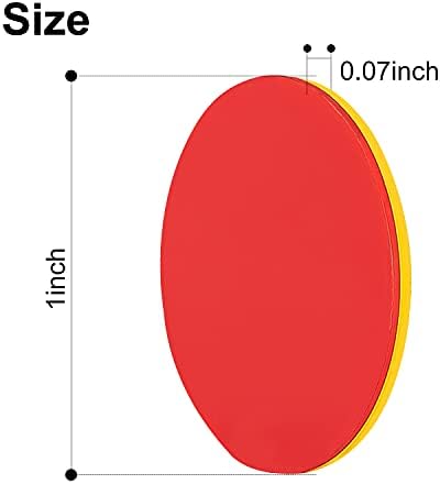 Round Math Counters 200 PCS Plastic Two Color Counters Yellow Red - Image 4
