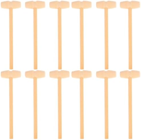 Milisten 12pcs Wood Hammer Toy Mini Mallet for Toddlers Toy Tools Gavel Hand Eye Coordination Manipulation for Boys and Girls by Milisten