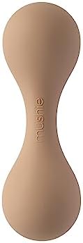 mushie Silicone Baby Shaker Rattle Toy | Ages 3+ Months (Natural) by mushie