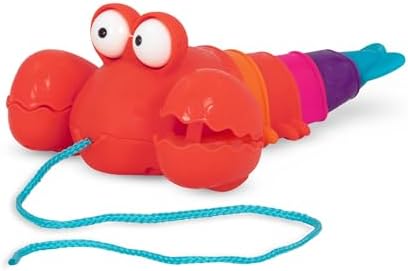 B. toys Pull Along Lobster, Waggle-A-Longs Pinchy Pat Walking Toy, Activity by Btoys