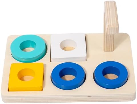 Adena Montessori 5-Shape Stacking Ring Toy, 1-3y - Image 2