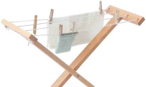 Montessori Wooden Clothes Drying Rack - Image 3