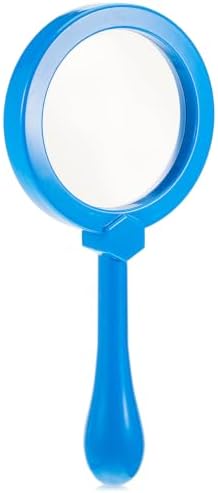 Lewtemi Kids Science Learning Toys Kids Magnifying Glass with Stand Grasp Jumbo Magnifiers 3X Magnification Exploration Preschool Learning Toys for Reading Book Map Insect (Blue) by Lewtemi