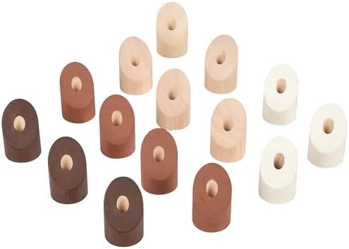 Constructive Playthings Montessori Natural Geo Stacker – 20-Piece Wooden Eco-Friendly Math & Fine Motor Skills Toy for Early Childhood, Sequencing, Patterns & Geometry - Image 2