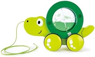 Hape Tito Pull Along | Wooden Turtle with Swirling Shell Pull Toddler Toy, Green by Unknown