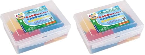 Kids First Math: Attribute Blocks Math Kit with Activity Cards | Develop Skills in Logical Thinking, Classifying, Comparing | Visual Hands-on Math for at-Home or Classroom Learning, Ages 3+ by Unknown