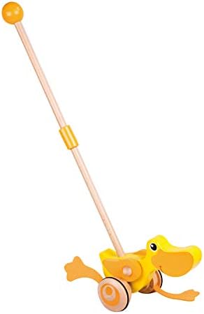 Classic World Push Duck Wooden Pull and Walk Along Toy for Baby Toddler by ClassicWorld