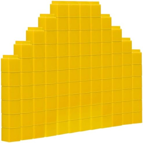200 Pcs Yellow Linking Cubes for Math Counting Cubes Manipulatives Plastic Counting Block Manipulative Classroom Learning Supplies for Educational Preschool Activities Boy Girl (Yellow) by Unknown