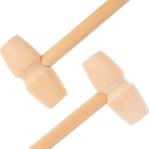 Milisten 12pcs Wood Hammer Toy Mini Mallet for Toddlers Toy Tools Gavel Hand Eye Coordination Manipulation for Boys and Girls - Image 5