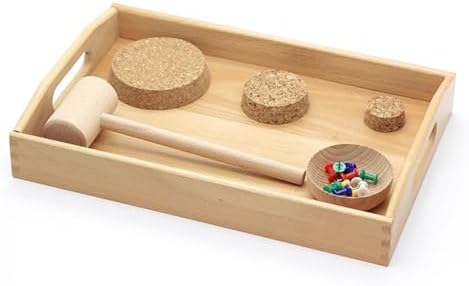 Montessori Hammer Hammering Nail Setting, Hand-Eye Coordination Training - Image 2