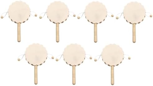 7 Pieces DIY Rattle Drum Mini Shaking Toy for Handcraft DIY Boys Girls - Image 7