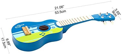 Hape Kid’s Wooden Toy Ukulele | 21 Inch Wooden Ukulele Musical Instrument with Vibrant Sound and Tunable Nylon Strings for Children, Blue - Image 4