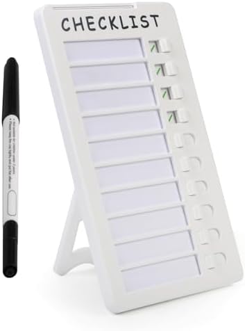 Dry Erase Chore Chart for Kids, Standable Whiteboard Checklist Board by SENWHAL