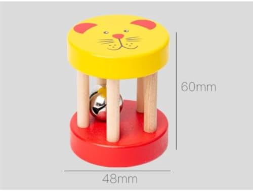 Montessori Baby Wooden Hand Bell Rattle Toy - Image 7