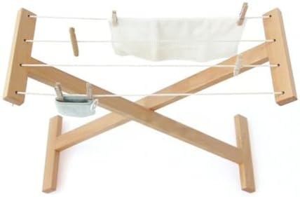 Montessori Wooden Clothes Drying Rack - Image 4