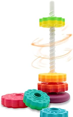 BYFWH Baby Spin Stack Toy,Premium Stacking Toy for Kids, Spinning Stacking Toy for Babies and Toddlers,Educational Toddler Learning Toy,Baby 1 2 3 Birthday Gifts,Autism Sensory Spinning Toy - Image 5