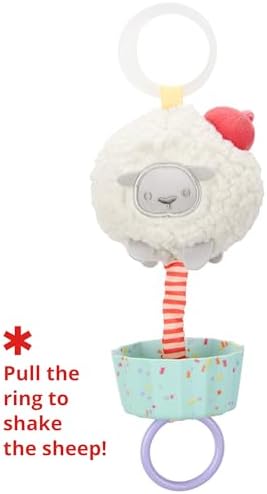 Skip Hop Baby Car Seat Toy and Stroller Toy for Multi Sensory Play with Jingle Sound and Vibration Sweet Sheep Jitter Age 0+ - Image 2