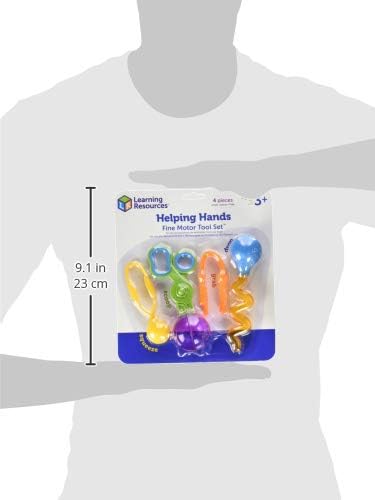Learning Resources Helping Hands Fine Motor Tool Set Toy - Sensory Bin Sand Toys, Montessori, Plastic Tweezers, Therapy Games For Toddler, Homeschool Preschool Supplies - Image 3