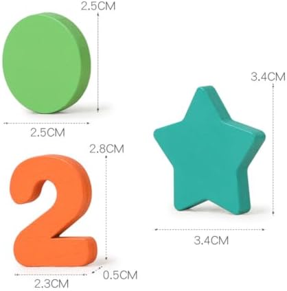 100Pcs Colorful Pattern Blocks, Multi Shape Manipulatives Toys - Image 5