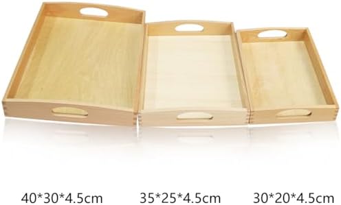 Montessori Wooden Storage Trays, 3 Sizes (Large/Medium/Small),Medium Size - Image 2